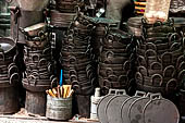 Street life around the Sri Meenakshi-Sundareshwarar Temple of Madurai. Tamil Nadu.  